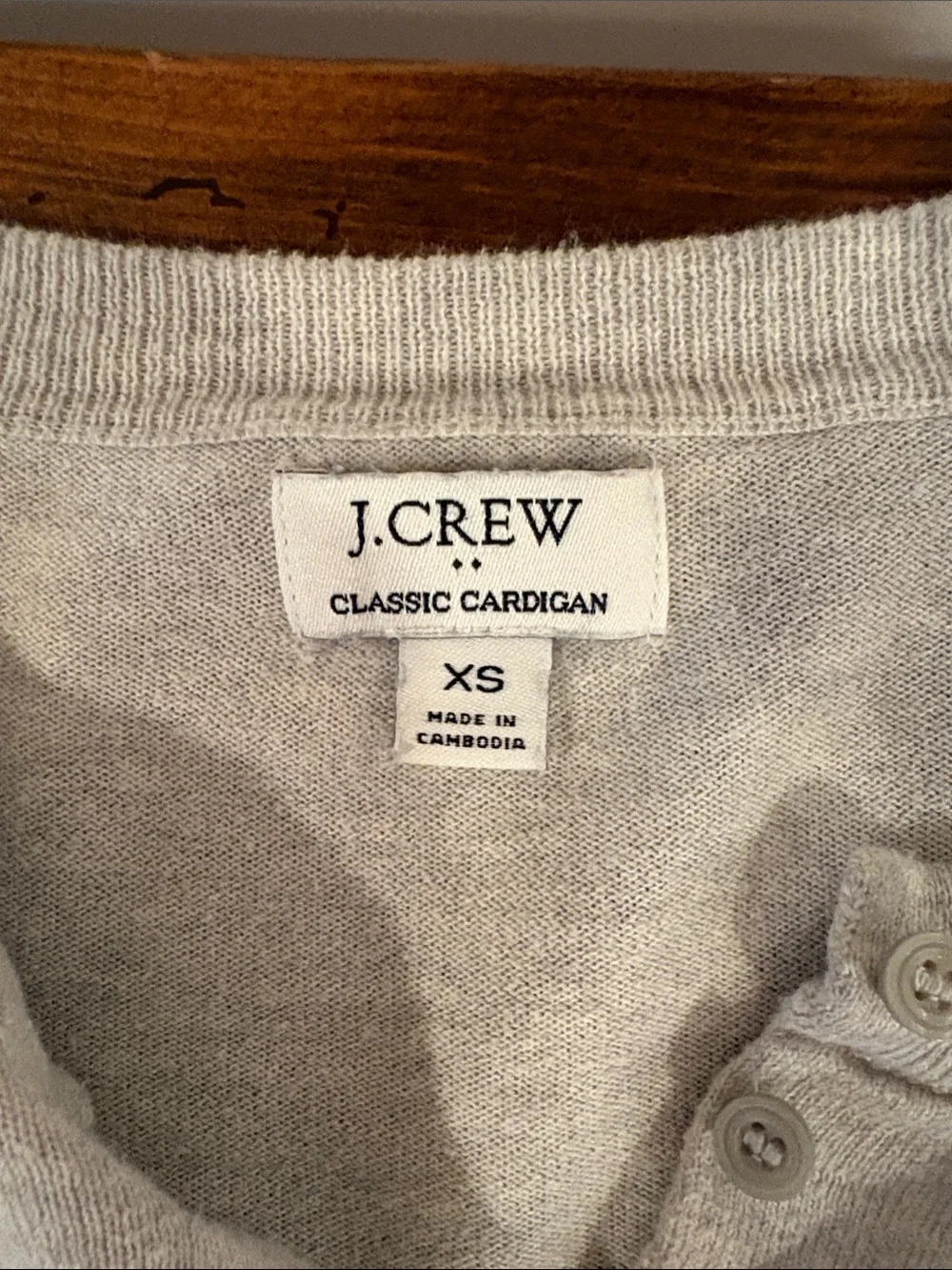 J. Crew Classic Cotton Cardigan Sweater Size XS